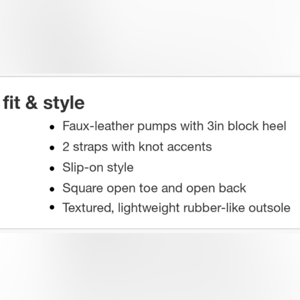 Chrome🖤 knot chunky square toe chunky heels NWT - Picture 15 of 15